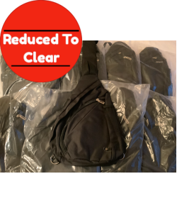 10 X Crossbody Sports Sling Bags - Black